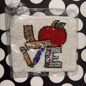 Rue Teacher's Love Beaded Pouch